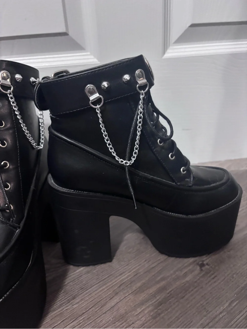 Dolls Kill Dark Side Platform Boots